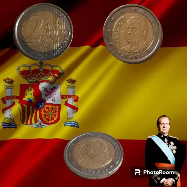 Moneta Da 2 Due Euro Rara Espana 2002 Spagna Re Juan Carlos Reale Monarchia 🇪🇸