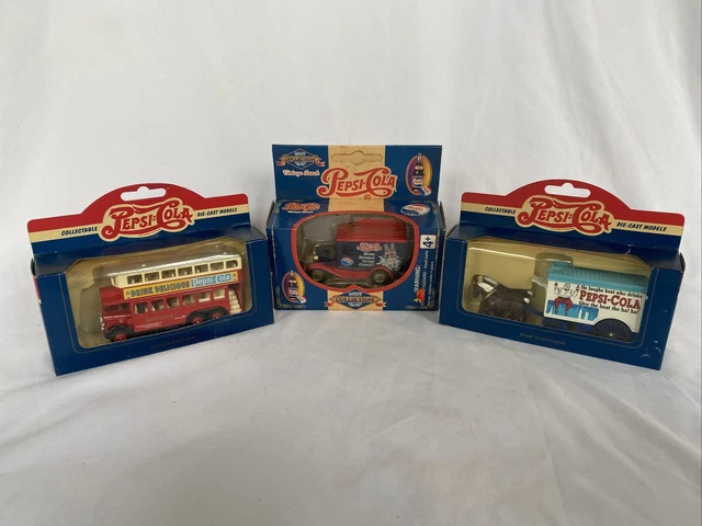 Pepsi-Cola Custom Replica Collection Die Cast Metal Days Gone. Set Of 3 Horse…