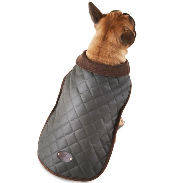 HUNTLEYS DOG COAT Wax Jacket Quilted Shower Proof Countryside Green