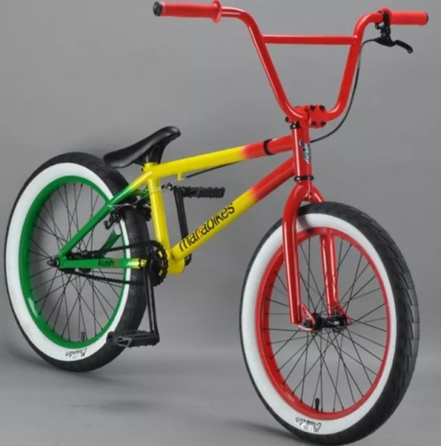 MAFIABIKES KUSH 2 BMX Bike Rasta Green Yellow Red 20 Wheels Rare Free UK 999.00 PicClick UK