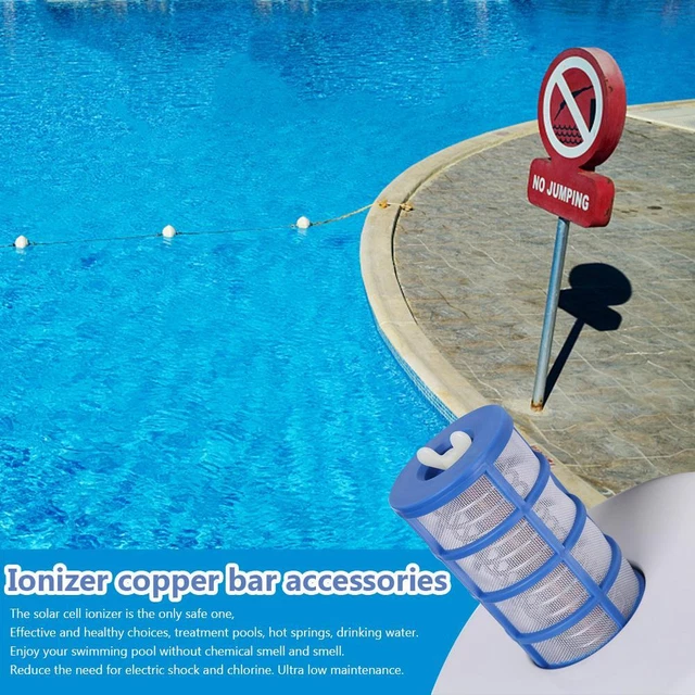SOLAR COPPER ANODE Swimming Pool Ionizer Purifiers Basket Screen ...