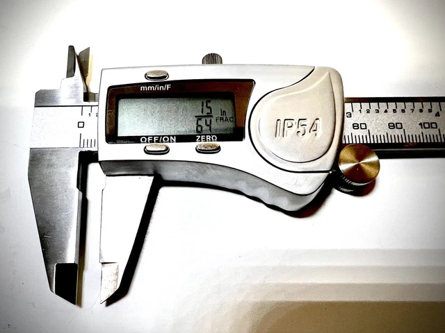 IP54 6” Digital Caliper Measuring Tool with Stainless Steel SAE & Metric LCD