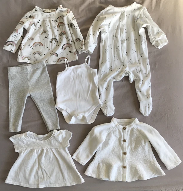 bundle of baby girls clothes age 3-6 months