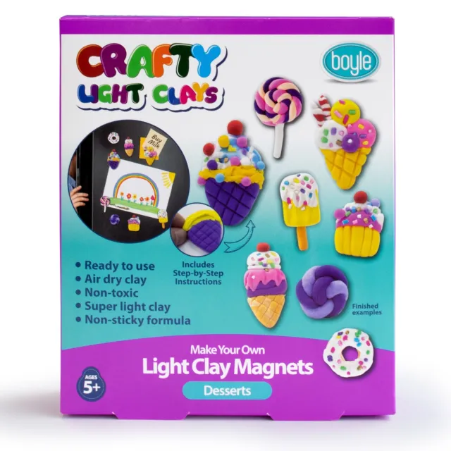 Make your own Light Clay Magnets - Desserts