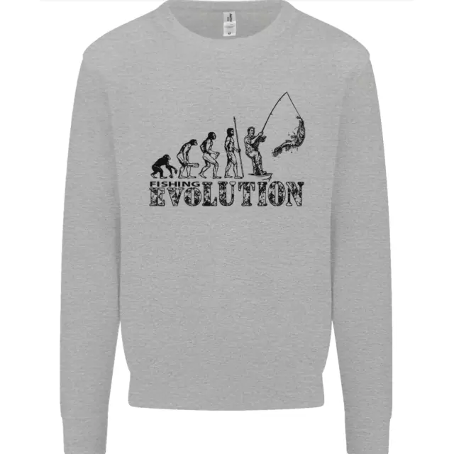 Felpa da uomo Evolution of a Fisherman divertente pescatore