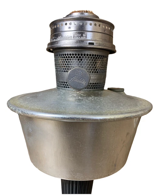 VINTAGE ALADDIN NO 23 PARAFFIN OIL LAMP 29cm Tall No Glass £42.57