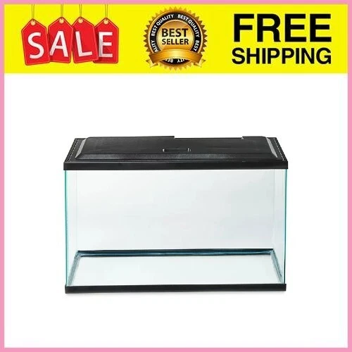 Aqua Culture Aquarium Starter Kit Fish Tank 10 Gallon Water Tank + LED Light NEW