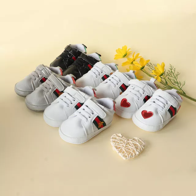 Newborn Baby Boy Girl Pram Shoes Infant Sneakers Toddler PreWalker Trainers 0-18