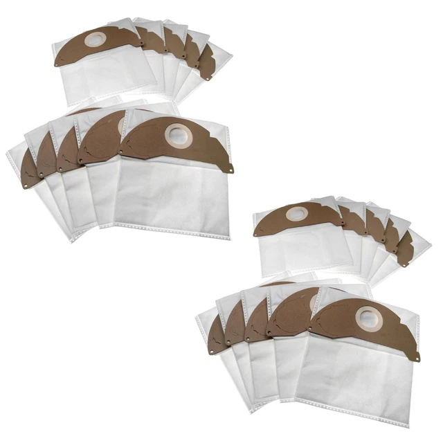 20 Sacs d'aspirateur pour Kärcher WD 2.000 - WD 2.499, WD 2.210, WD 2.200