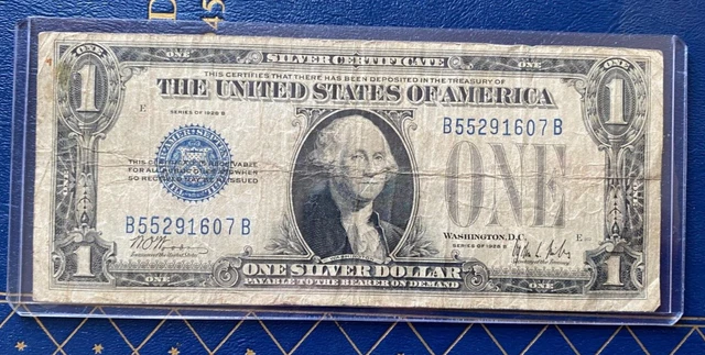 1928-B $1 Funnyback Silver Certificate Nice Original VG+ Best Price Ebay* CHRC