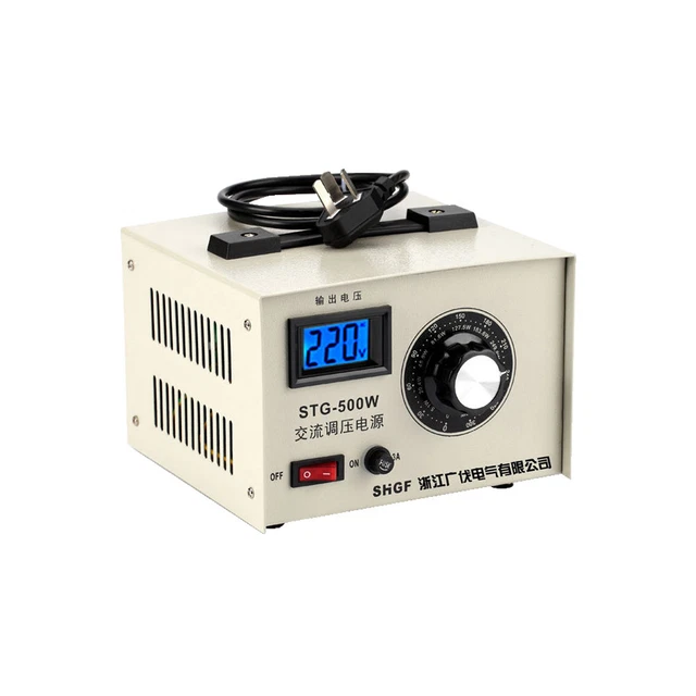 SINGLE-PHASE AC VOLTAGE Regulator Stabilizer 0-300V Adjustable Power ...