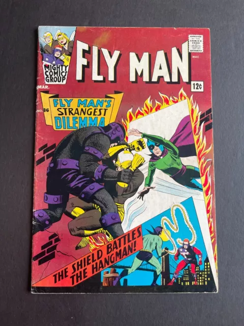 Fly Man #36 - Cover by Paul Reinman (1966, Archie) Fine+