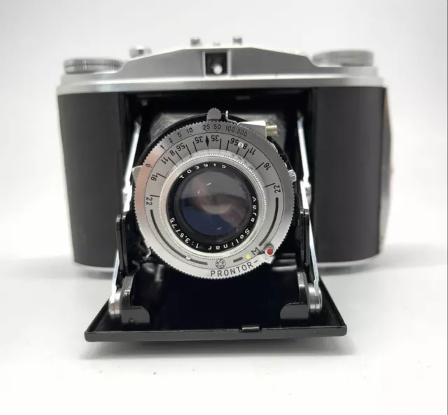 Mint+ AGFA Isolette II 120 Film Folding Camera with Solinar F3.5 75mm Lens