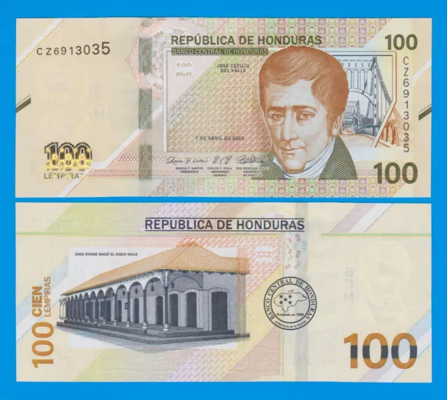 2024 ! Honduras 100 Lempiras P New 2024 ( 2022 ) UNC New Design