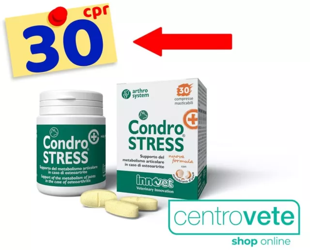 Innovet  CONDROSTRESS + 30 Cpr per CANI → Supporto articolazioni - OSTEOARTRITE