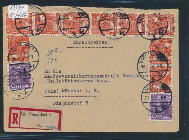 19394) Reco-Brief 28.7.48, MiF Bd/Netz, RZ 22a Düsseldorf 1