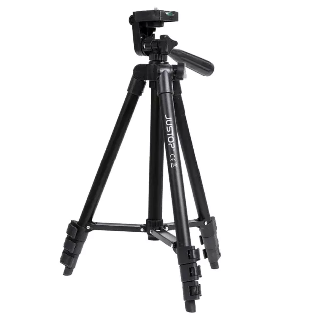 Lightweight Aluminium Tripod Telescopic Camera DSLR Stand With Phone Holder UK 3