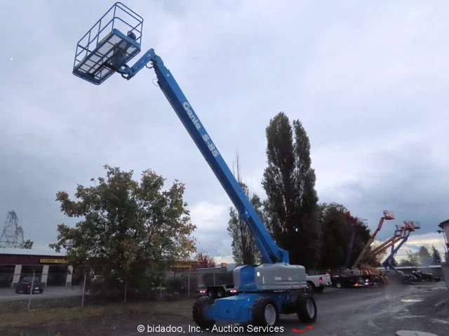 2004 Genie S-85 85' 4WD Diesel Telescopic Boom Lift Aerial Manlift Deutz