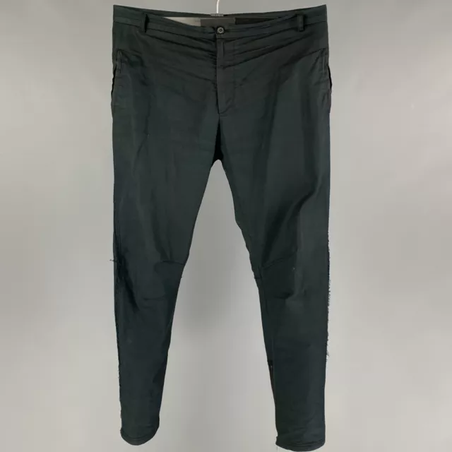 LANVIN Size 34 Navy Cotton Slim Fit Casual Pants