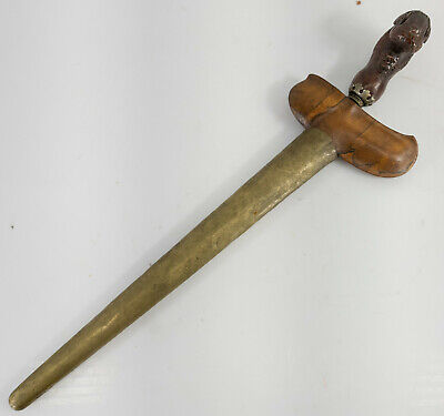 Antique Fine Madura Island Javan Indonesian Keris Kris Dagger Sword Silver Menda