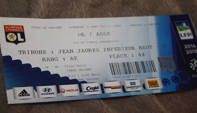 Billet Stade Reims - Saint-Étienne (ASSE) - Ligue 1 - 10 Mai 2025