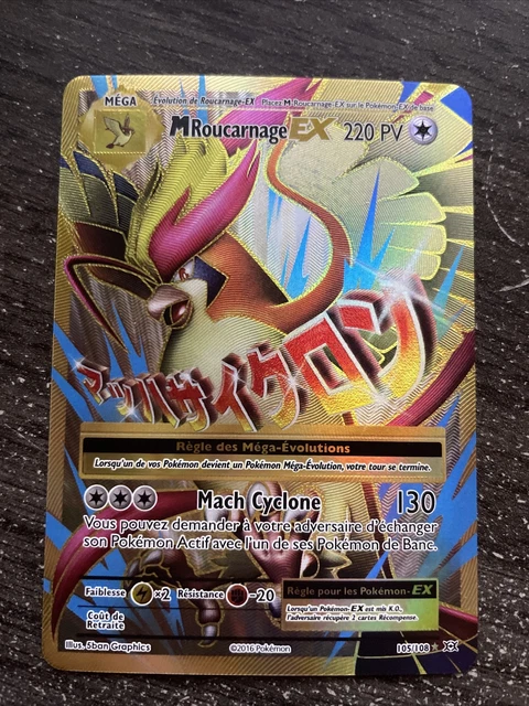Mega Roucarnage Ex Full Art - Pokémon 105/108 Xy12 Evolutions Neuf Fr
