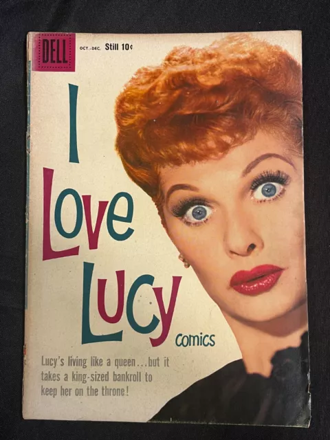 1958 Oct-Dec NO 21 Dell Comic Book  I Love Lucy 10 Cents KB