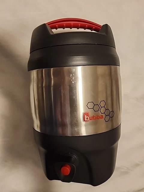 Bubba Keg Thermos 128oz 3.8L Stainless Steel Black Red Large Spout Insulated