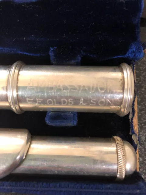 FE OLDS & SON Ambassador Flute Vintage Serial # 63030 2