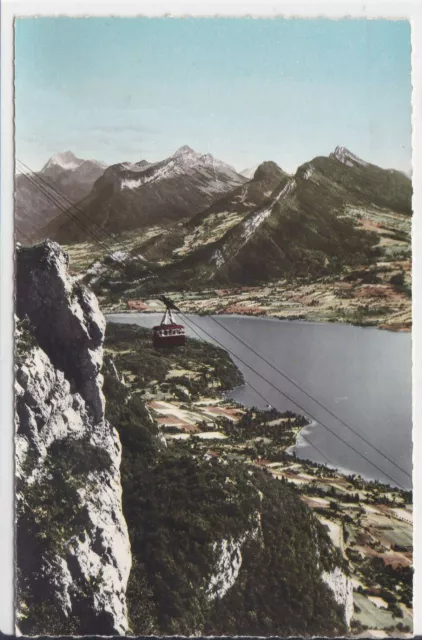 Carte Postale Cpsm Lac D'annecy Telepherique Du Mont-Veyrier Montagnes Bauges