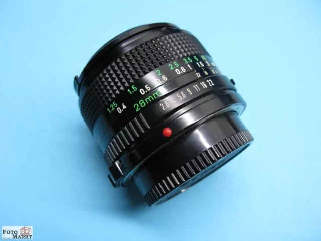 Canon FD Objetivo gran angular 2,8/28 mm para AE-1, A1, T70, F1 lente gran angular