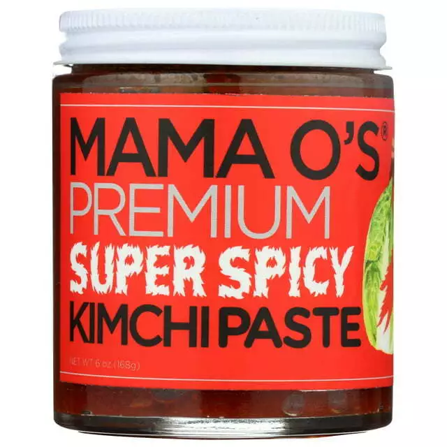 Mama O'S Premium Kimchi Paste Super Spicy Vegan, 6 Oz