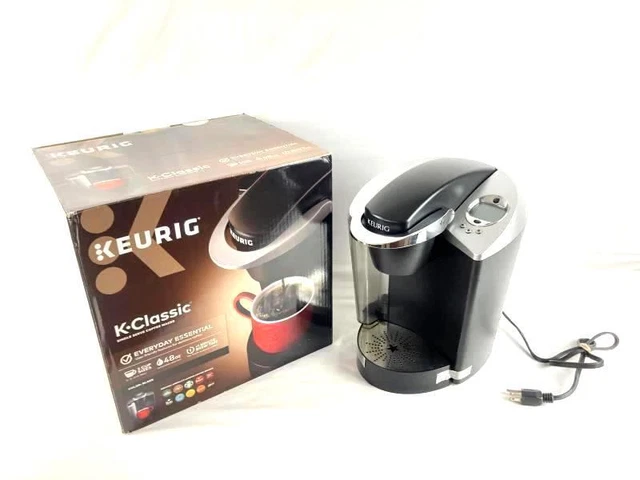 K Classic Keurig Pod Coffee Maker Single Serve Black Model B60 Tested Hot Water