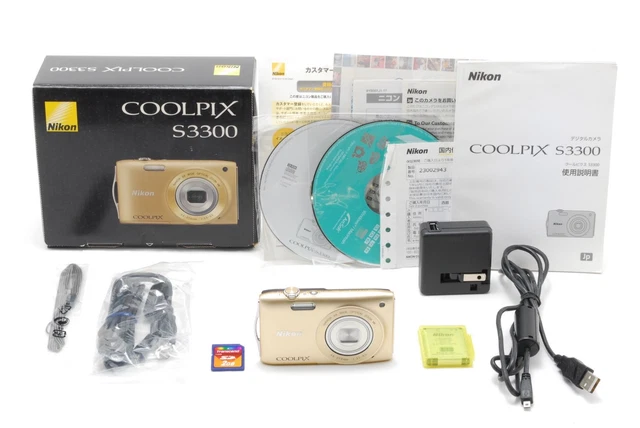 Nikon COOLPIX S3300 ゴールド　美品です！ Nikon Coolpix S3300 Digital Camera Sweet Gold Excellent