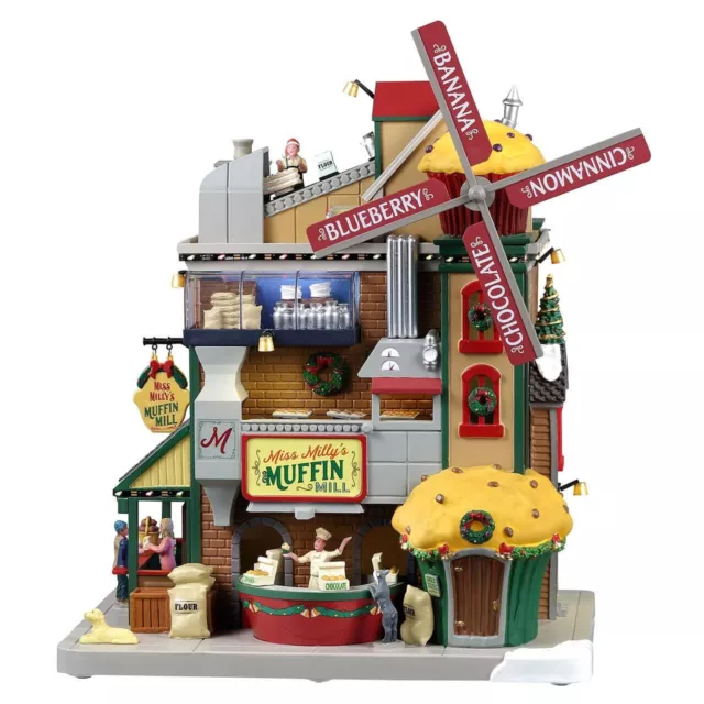 Lemax Village Collection - Miss Milly's Muffin Mill Lit Building #35020