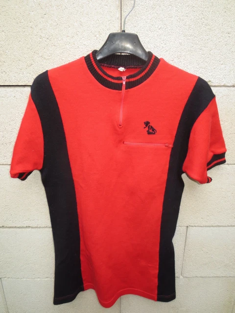 VINTAGE Maillot cycliste PEUGEOT ancien logo années 70 cycling jersey
