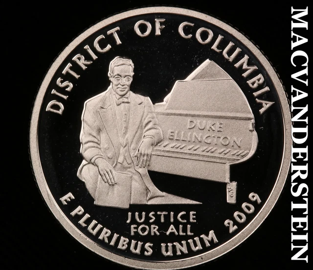 2009-S Silver District of Colombia Quarter-Gem Proof Lustrous #O71