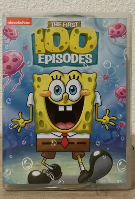 📀 SpongeBob - The First 100 Episodes (DVD) *MISSING DISC 14, BROKEN CASE*