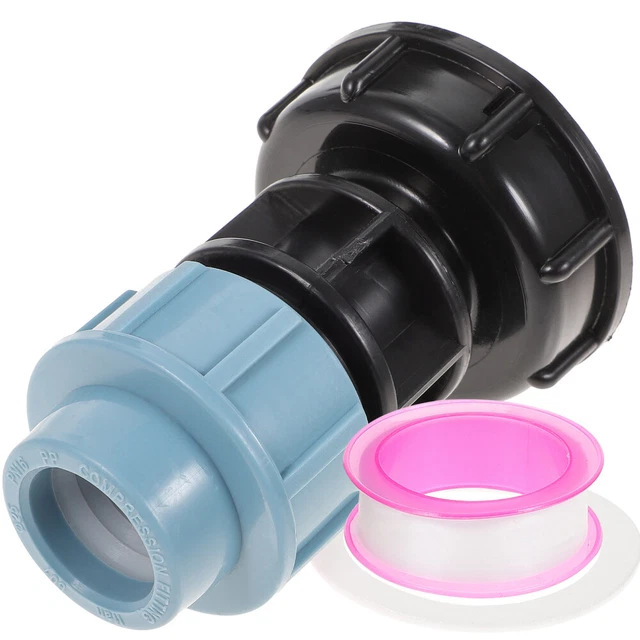Raccordo Rapido Per Rubinetto Vasca IBC 1000L In PVC: Connettore Per Tubo Da 15 Mm, Attacco BSP Da 60 Mm