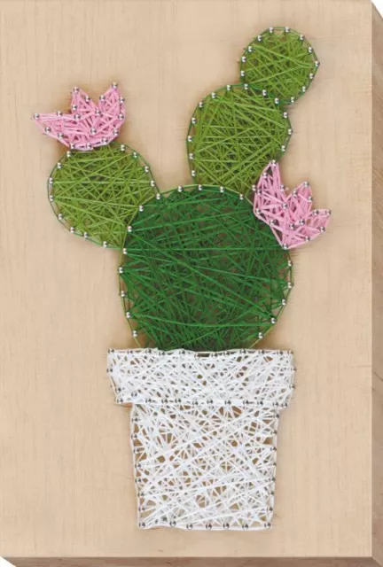 String art kit Cactus DIY craft kits wooden board String art pattern