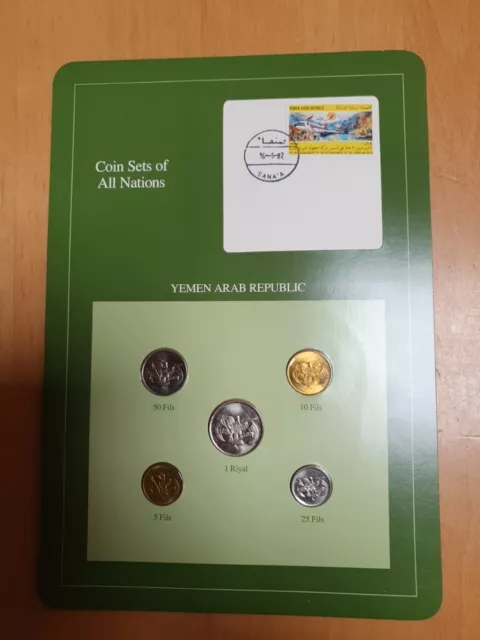 YEMEN Coin Sets of All Nations Numis Letter Franklin Mint Collection KMS