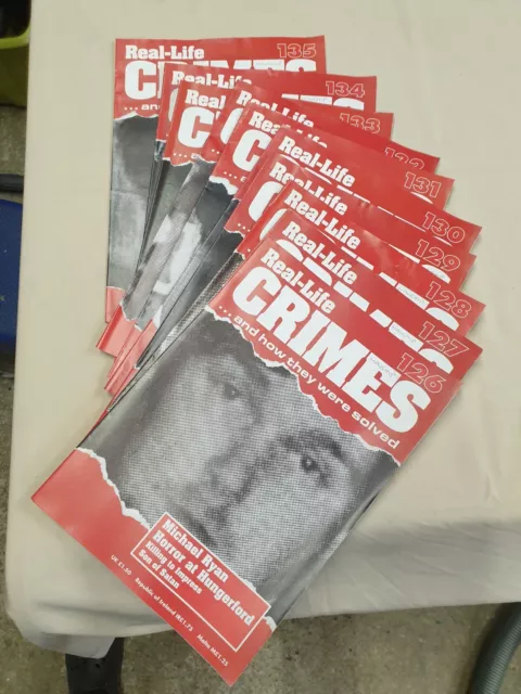 Real-Life Crimes Magazine  Volume 9. Issue 126-135.  True Crime