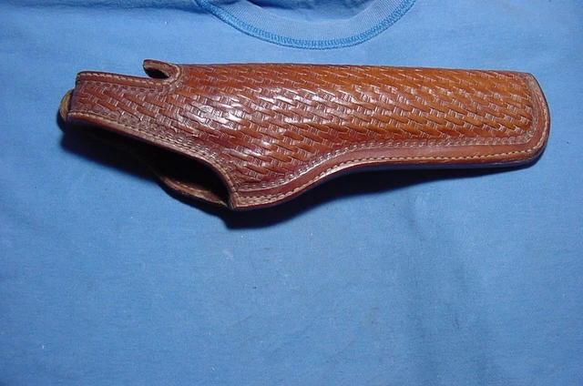 Old West # 1176 for Colt I/E Frame S&W K Frame 6" Revolver Brown Leather Holster