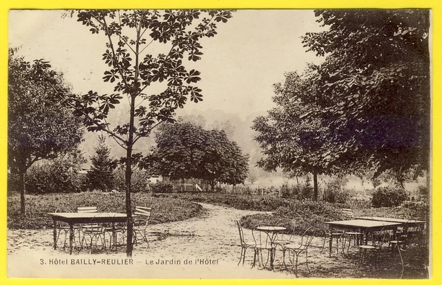 cpa 60 - VIEUX MOULIN (Oise) Le JARDIN de l' HÔTEL BAILLY REULIER