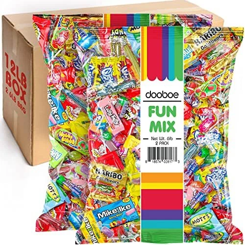 Bulk Candy - 12 Pounds - Pinata Filler Candy in Bulk - Individually Wrapped C...