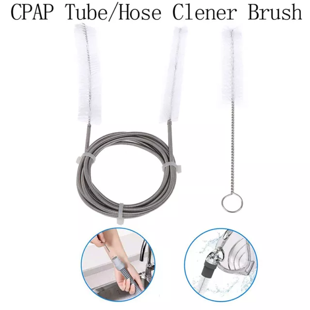 Kit de cepillo de limpieza de manguera de máscara CPAP se adapta a tubos estándar de 22 mm y 19 mm de diámetro ~#ee