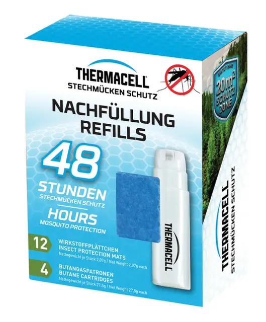 THERMACELL NACHFÜLLPACK R-4 Sparset fuer Handgeraet Insektenschutz Mueckenabwehr EUR 32,38