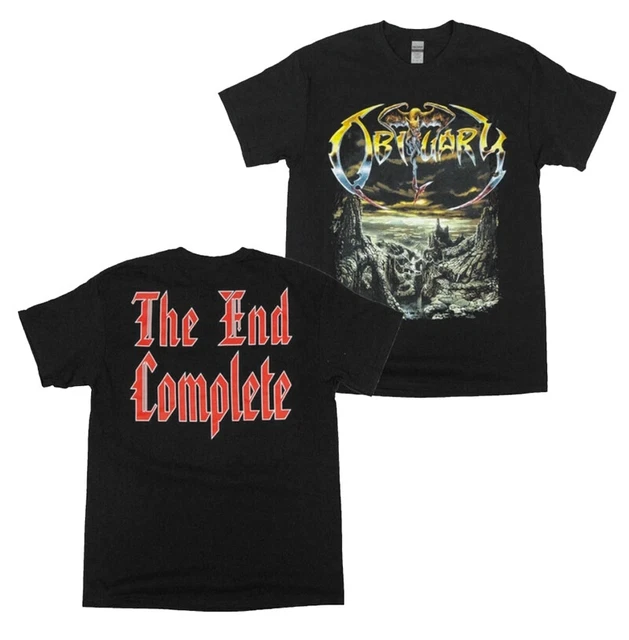 Obituary 'The End Complete' Long Sleeve T-Shirt – Black – Gildan Heavy Cotton – Official Band Merch - View #2
