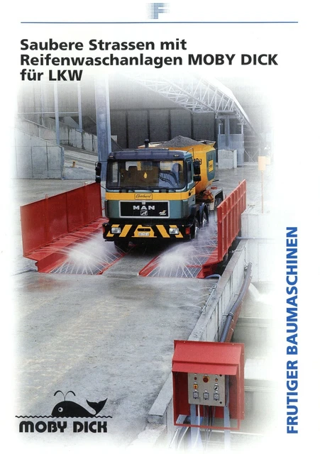 Frutiger Prospekt 2000 1/00 D Moby Dick LKW Reifenwaschanlage brochure catalogue