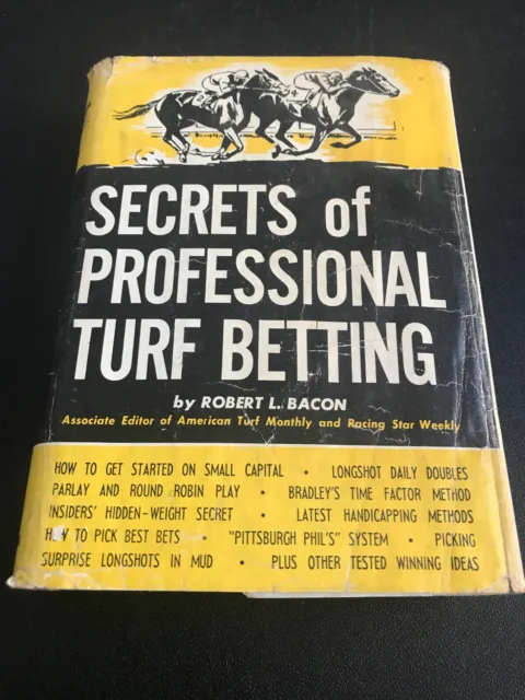 Secrets of Professional Turf Betting vintage book on horse racing 1968